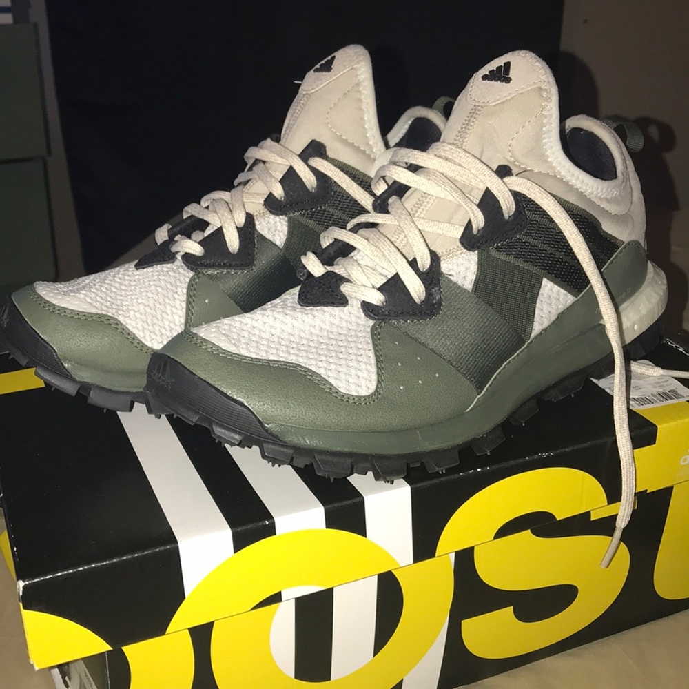 COPY - Barely Worn Olive Green Adidas Boost